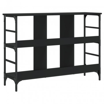 Servantă, negru, 102x32x73,5 cm, lemn prelucrat - Img 5