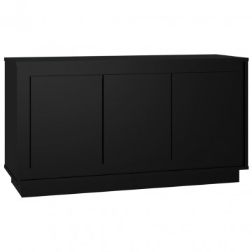 Servantă, negru, 102x35x55 cm, lemn prelucrat - Img 2
