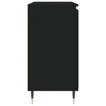 Servantă, negru, 104x35x70 cm, lemn prelucrat - Img 5