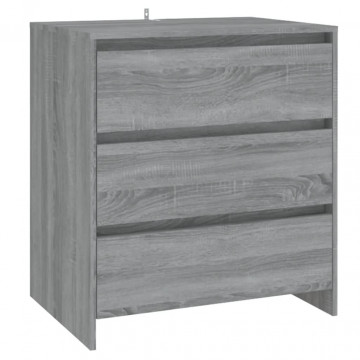Servantă, stejar sonoma gri, 70x41x75 cm, lemn prelucrat - Img 2