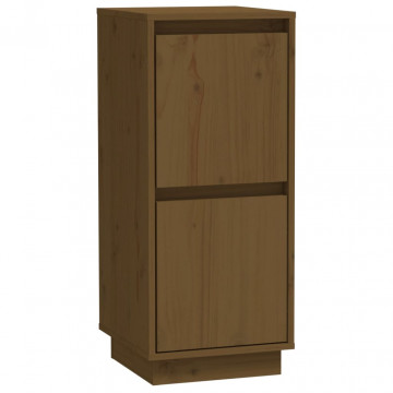 Servante, 2 buc., maro miere, 31,5x34x75 cm, lemn masiv pin - Img 4