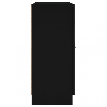 Servante, 2 buc., negru, 30x30x70 cm, lemn prelucrat - Img 6