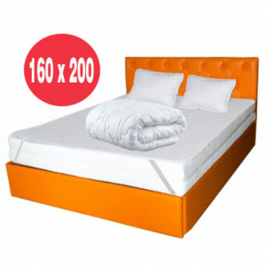 Set Avantaj saltea Jupiter Memory One 180x200 plus 2 perne 50 x70 plus Husa hipoalergenica plus Pilota microfibra iarna 200x200 - Img 1