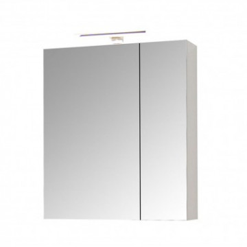 Set Baza, lavoar baie GN0541 cu sertare si oglinda Celine - 60 cm alb - Img 1