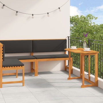 Set bistro de grădină 3 piese cu perne din lemn de acacia - Img 1