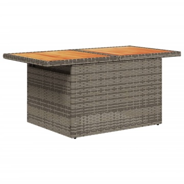Set canapea de grădină cu perne, 2 piese, poliratan/lemn acacia - Img 4