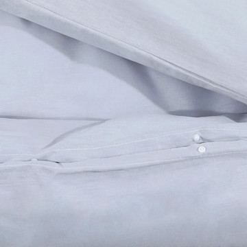 Set cu husă de pilotă, gri, 200x200 cm, microfibră - Img 7