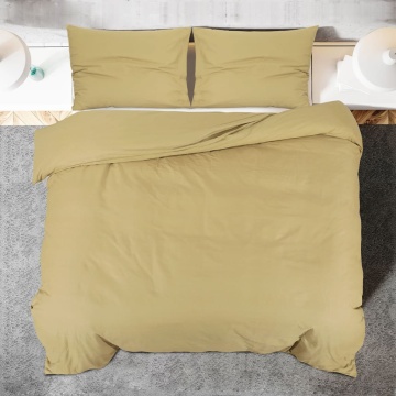 Set cu husă de pilotă, gri taupe, 200x220 cm, microfibră - Img 8