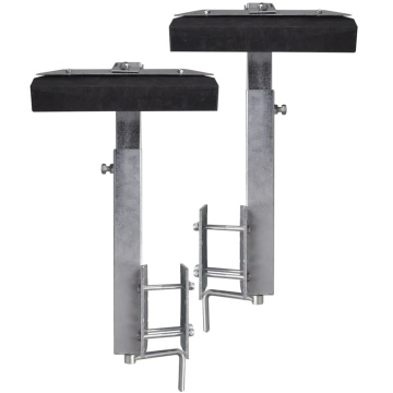Set de 2 suporturi cu bară solidă pentru remorcă barcă 63 - 88 cm - Img 4