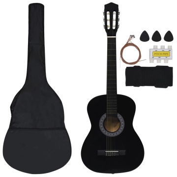 Set de chitară clasică pentru copii, 8 piese, negru, 3/4 36 - Img 2