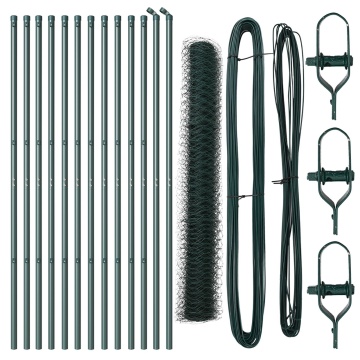 Set de Împrejmuire Set de 2 Verde Metal 25 x 1.2 m Durabil - Img 2