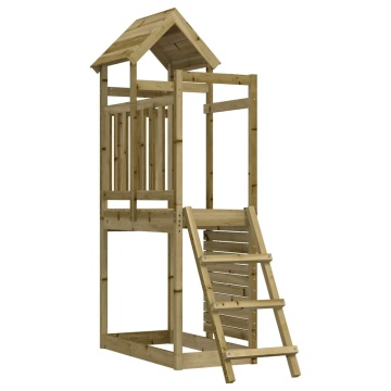 Set de joacă de exterior, 52,5x110,5x214 cm, lemn masiv de pin - Img 3