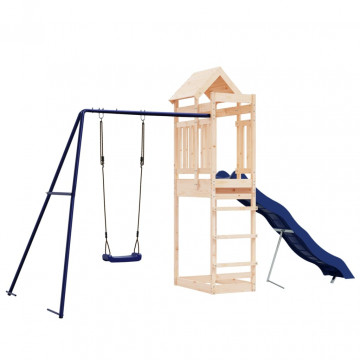 Set de joacă pentru exterior, lemn masiv de pin - Img 2