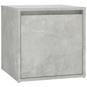 Set de mobilier pentru hol, gri beton, lemn prelucrat - Img 6