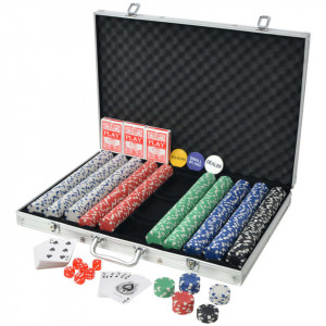 Set de poker cu 1000 de jetoane din aluminiu - Img 2