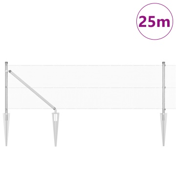 Set de Stâlpi Set de 2 Oțel galvanizat 25 x 0.5 m Durable - Img 3