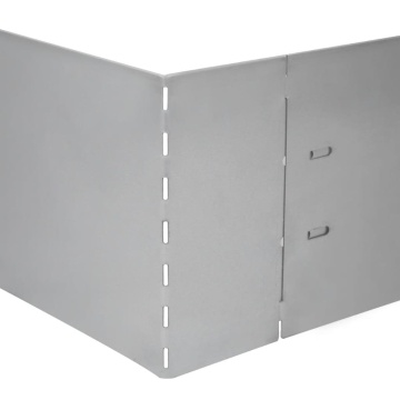 Set gard gazon plăci flexibile 10 buc. 100x14 cm oțel zincat - Img 12