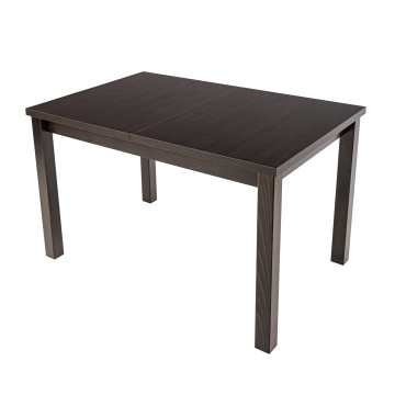 Set masa extensibila 120x150cm cu 4 scaune tapitate, mb-13 max5 si s-37 boss7 w30b, wenge, lemn masiv, stofa - Img 4