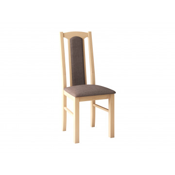 Set masa extensibila 140x180cm cu 4 scaune tapitate, mb-21 modena1 si s-37 boss7 s6, sonoma, lemn masiv de fag, stofa - Img 4