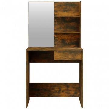Set măsuță de toaletă, stejar afumat, 74,5x40x141 cm - Img 5