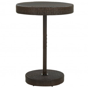 Set mobilier bar de grădină, 5 piese, maro, poliratan - Img 2