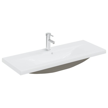 Set mobilier de baie, 2 piese, ceramică și lemn prelucrat - Img 5