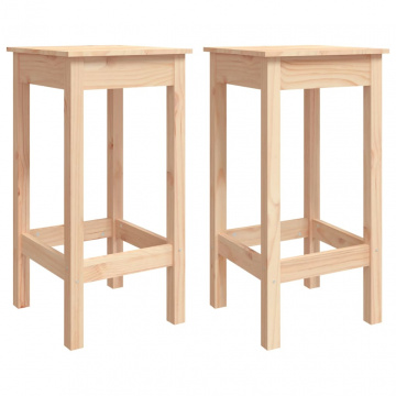 Set mobilier de bar, 3 piese, lemn masiv de pin - Img 8