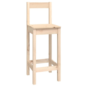 Set mobilier de bar, 9 piese, lemn masiv de pin - Img 4