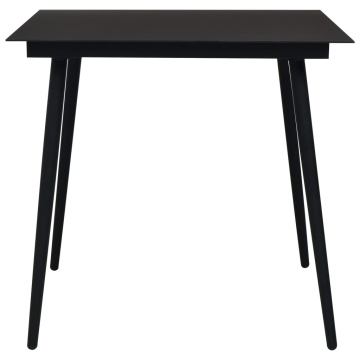 Set mobilier de exterior, 5 piese, negru, ratan PVC - Img 4