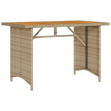 Set mobilier de grădină, 2 piese, cu perne, bej, poliratan - Img 8
