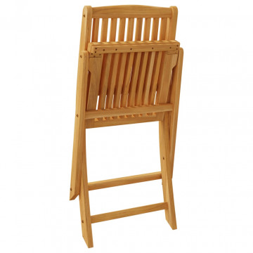 Set mobilier de grădină, 3 piese, lemn masiv de acacia - Img 4