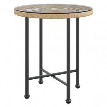 Set mobilier de grădină, 3 piese, poliratan - Img 6