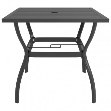 Set mobilier de grădină, 3 piese, textilenă și oțel - Img 4