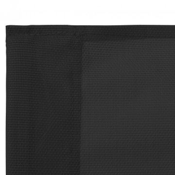 Set mobilier de grădină, 4 piese, negru, oțel și textil - Img 8