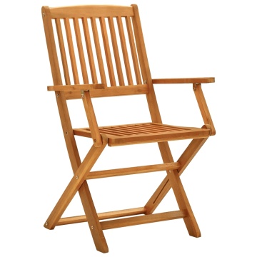 Set mobilier de grădină, 5 piese, lemn masiv de acacia - Img 4