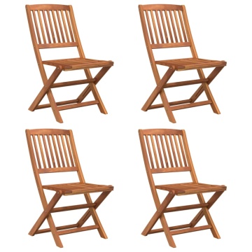 Set mobilier de grădină, 5 piese, lemn masiv de acacia - Img 4