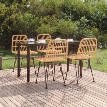 Set mobilier de grădină, 5 piese, poliratan - Img 1