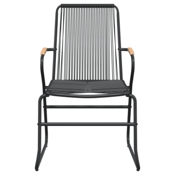 Set mobilier de grădină, 7 piese, negru, ratan PVC - Img 5