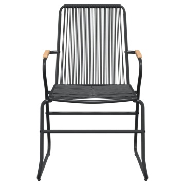 Set mobilier de grădină, 7 piese, negru, ratan PVC - Img 5