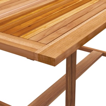 Set mobilier de grădină, 9 piese, lemn masiv acacia/textilenă - Img 6