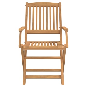Set mobilier de grădină, 9 piese, lemn masiv de acacia - Img 4
