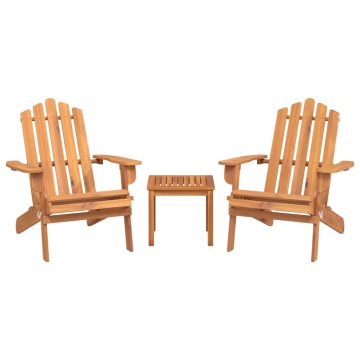 Set mobilier de grădină Adirondack, 3 piese, lemn masiv acacia - Img 3