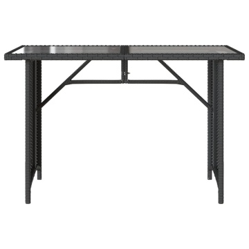 Set mobilier de grădină cu perne, 2 piese, negru, poliratan - Img 6