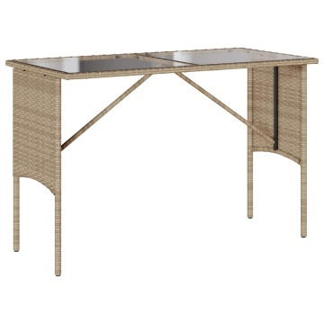 Set mobilier de grădină cu perne, 3 piese, bej, poliratan - Img 5