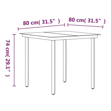 Set mobilier de grădină, cu perne, 3 piese, gri și negru - Img 7