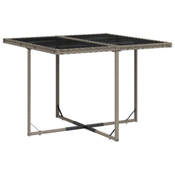 Set mobilier de grădină cu perne, 5 piese, gri, poliratan - Img 4