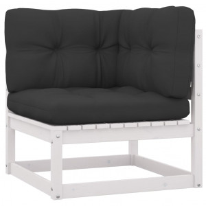 Set mobilier de grădină cu perne, 5 piese, lemn masiv de pin - Img 3