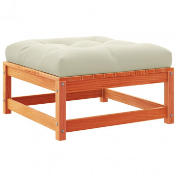 Set mobilier de grădină cu perne, 5 piese, lemn masiv de pin - Img 5