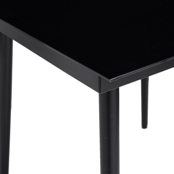 Set mobilier de grădină cu perne, 5 piese, negru, poliratan - Img 6