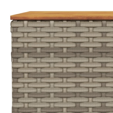 Set mobilier grădină cu perne, 6 piese, gri, poliratan - Img 6